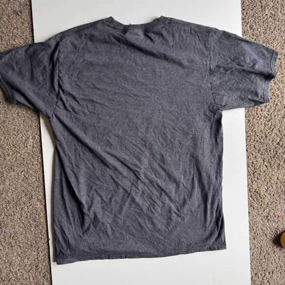 Vintage Taz Devil Looney Tunes Short Sleeve Graphic T-Shirt Size Large Gray - Picture 2 of 5